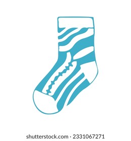 hand drawing socks vector design, brightly colored on white background perfect for christmas celebration.