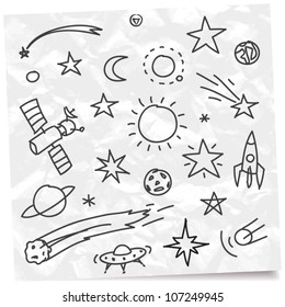 Hand drawing space set
