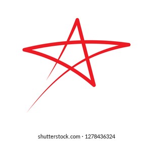 hand drawing star logo