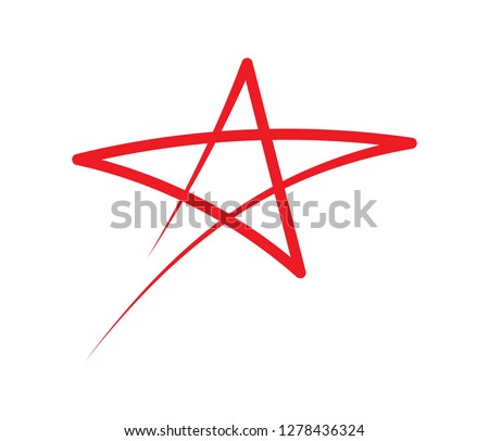 hand drawing star logo