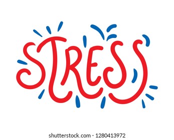 Hand Drawing Stress Word Concept Stock Vector (Royalty Free) 1280413972 ...