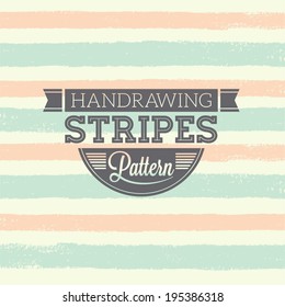 Hand  Drawing Stripes Pattern