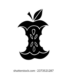 Hand drawing style of apel vector. It is suitable for fruits icon, sign or symbol.