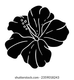 Hand drawing style of balinese flower vector. Suitable for plans or flowers icon, sign or symbol.