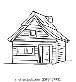 Hand drawing style of home vector. it is suitable for house icon, signor symbol.