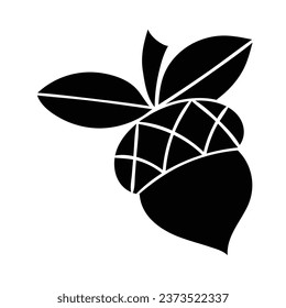 Hand drawing style of nut vector. It is suitable for fruits icon, sign or symbol.