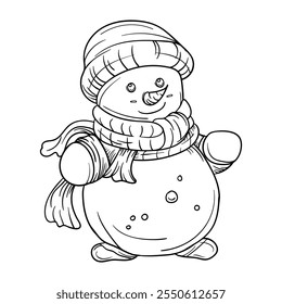 Hand drawing style of Santa Claus vector. It is suitable for Christmas con, sign or symbol.