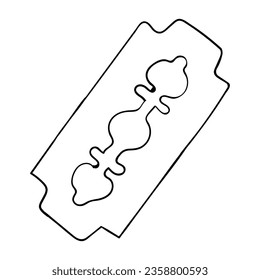 Handzeichnung Stil der rasierten Vektorgrafik. Eignet sich für das Rasieren von Symbol, Zeichen oder Symbol.