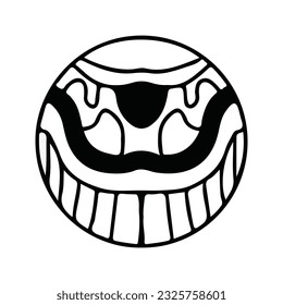 hand drawing symmetry icon or logo and symmetry flower, complex circle, japanese pattern, cirle art.