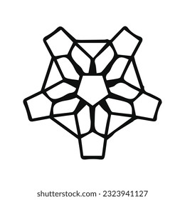 hand drawing symmetry mandala and symmetry flower, complex circle