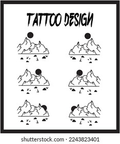 Hand Drawing Tattoo Template. Tattoo Vector Collection. Abstract Vector Illustration