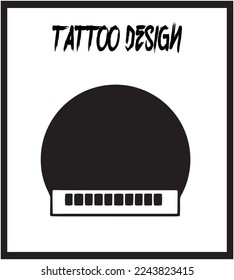 Plantilla de tatuaje de dibujo manual. Colección de vectores de tatuaje. Ilustración de vectores abstractos