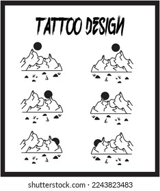 Hand Drawing Tattoo Template. Tattoo Vector Collection. Abstract Vector Illustration