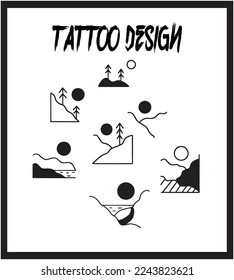Hand Drawing Tattoo Template. Tattoo Vector Collection. Abstract Vector Illustration