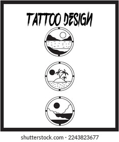 Hand Drawing Tattoo Template. Tattoo Vector Collection. Abstract Vector Illustration