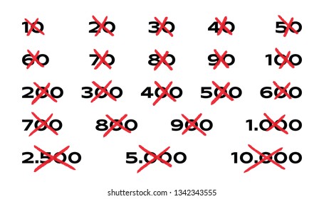 hand drawing topline numbers