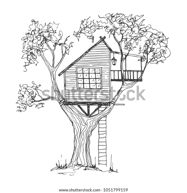 35+ Ideas For Tree House Drawing Images | Creative Things Thursday