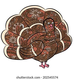 hand drawing turkey