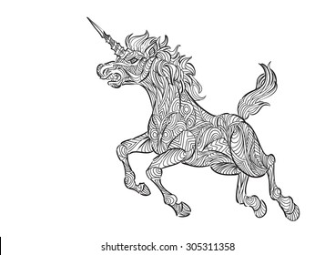 560 Zentangle unicorn Images, Stock Photos & Vectors | Shutterstock