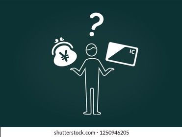 Hand drawing various  payment concept,vector illustation