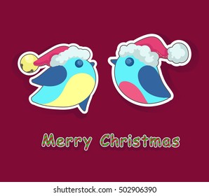A hand drawing vector card for Christmas