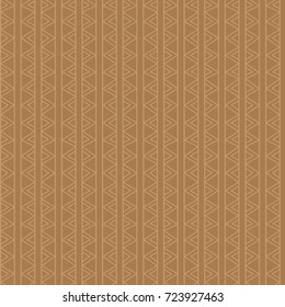 hand drawing vector ethnic seamless pattern of zig zag and stripe shades of brown