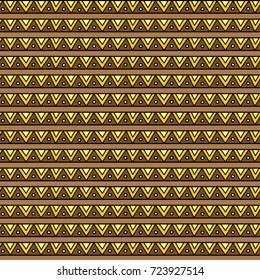 hand drawing vector ethnic seamless pattern of zig zag and stripe