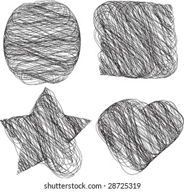 Hand drawing vector figures