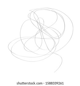 Hand drawing ,Vector icon , vector illustration,  Random chaotic lines. 