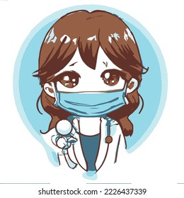 hand drawing vector illustration in cartoon style