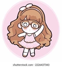 hand drawing vector illustration in cartoon style