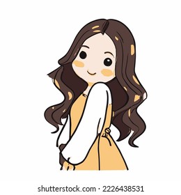 hand drawing vector illustration in cartoon style