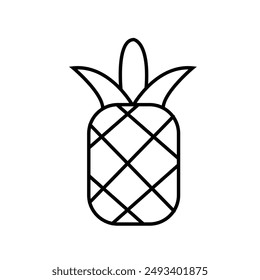Hand drawing vector illustration of pineapple.
