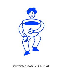 Hand drawing vector logo design elements and graphic elements for advertising, branding, posters and banners. Funny cartoon illustration.