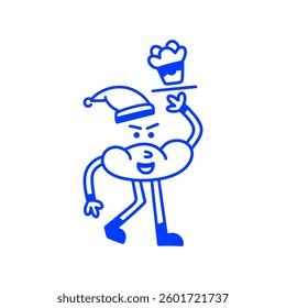 Hand drawing vector logo design elements and graphic elements for advertising, branding, posters and banners. Funny cartoon illustration.