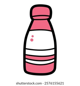 Hand Drawing of Water Bottle with Fresh and Minimal Details