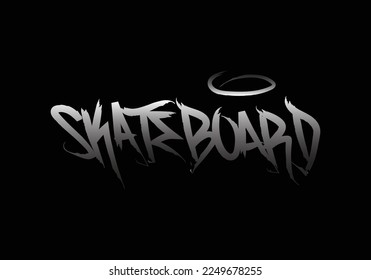 palabra de dibujo manual de SKATEBOARD