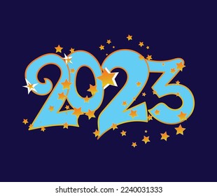 
Handziehjahr 2023 mit Sternschmuck