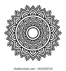 Handzeichnung zentangle mandala Element für Seitendekorationskarten, Bücher, Logos