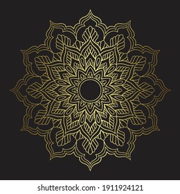Elemento de zentangle mandala de dibujo manual para tarjetas de decoración de páginas, libro, logotipos