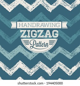 Hand Drawing Zigzag Pattern