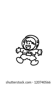 hand drawing.cartoon vector on white background