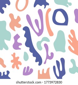 Hand drawm abstract illustration for wrapping paper, wallpaper, textile print.