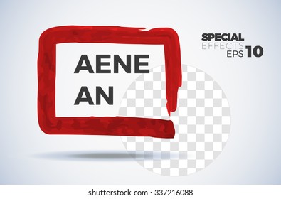 Hand drawn 3D simple vector icon,  brush drawing realistic quote symbol, hand-painted frame sign isolated on white background. premium vector template. Pen, pencil or brush selection