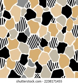 Hand drawn abstarct decorative pattern. Vector Illustration.