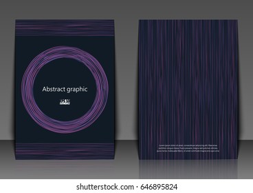 Hand Drawn Abstract Background. Brochure template with abstract background. Eps10 Vector illustration