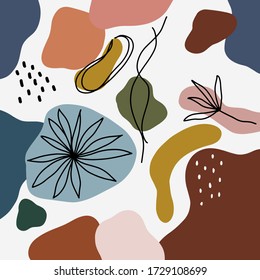 Hand drawn abstract. Abstract background for brochures, poster, card, social media content.