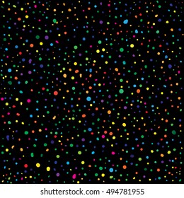 Hand drawn abstract background. Colorful grunge texture. Dot work. Vector Illustration.