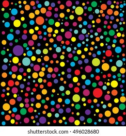 Hand drawn abstract background. Colorful grunge texture. Dot work. Vector Illustration.