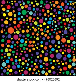 Hand drawn abstract background. Colorful grunge texture. Dot work. Vector Illustration.